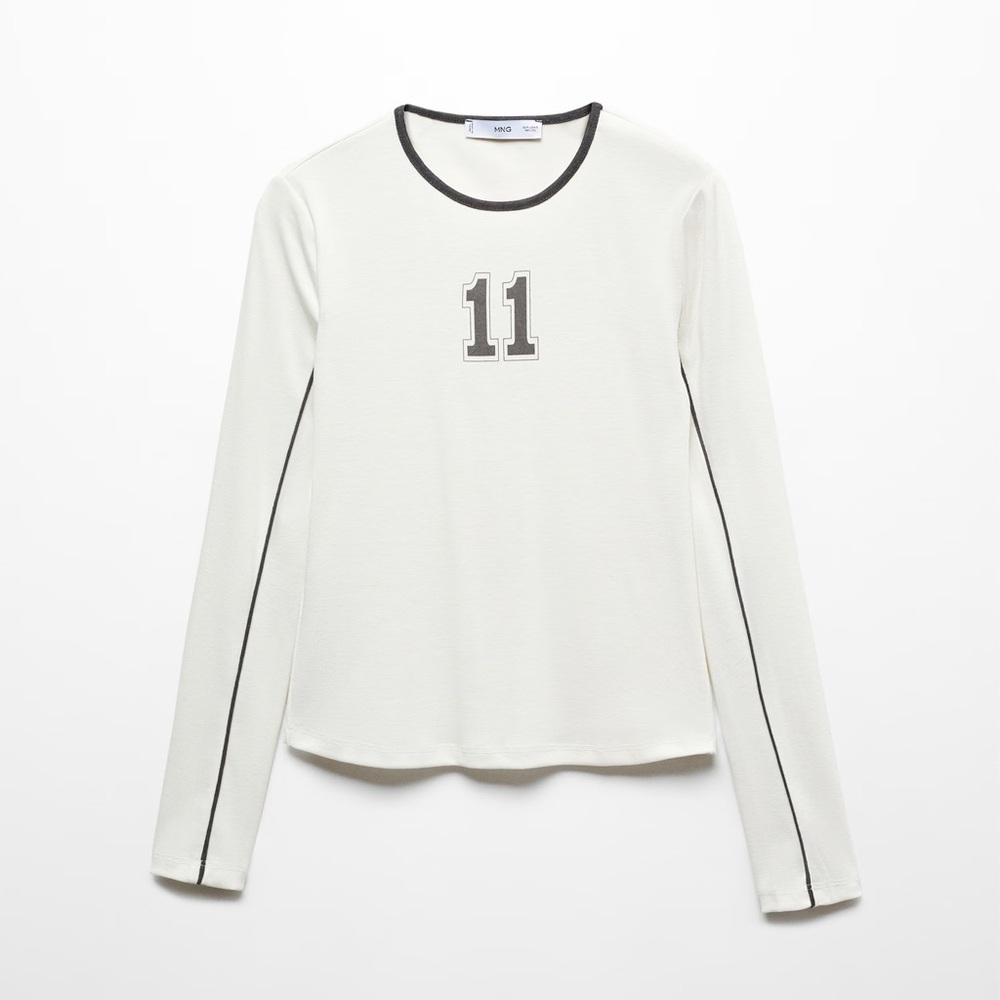 Mango Printed Long-Sleeve Shirt